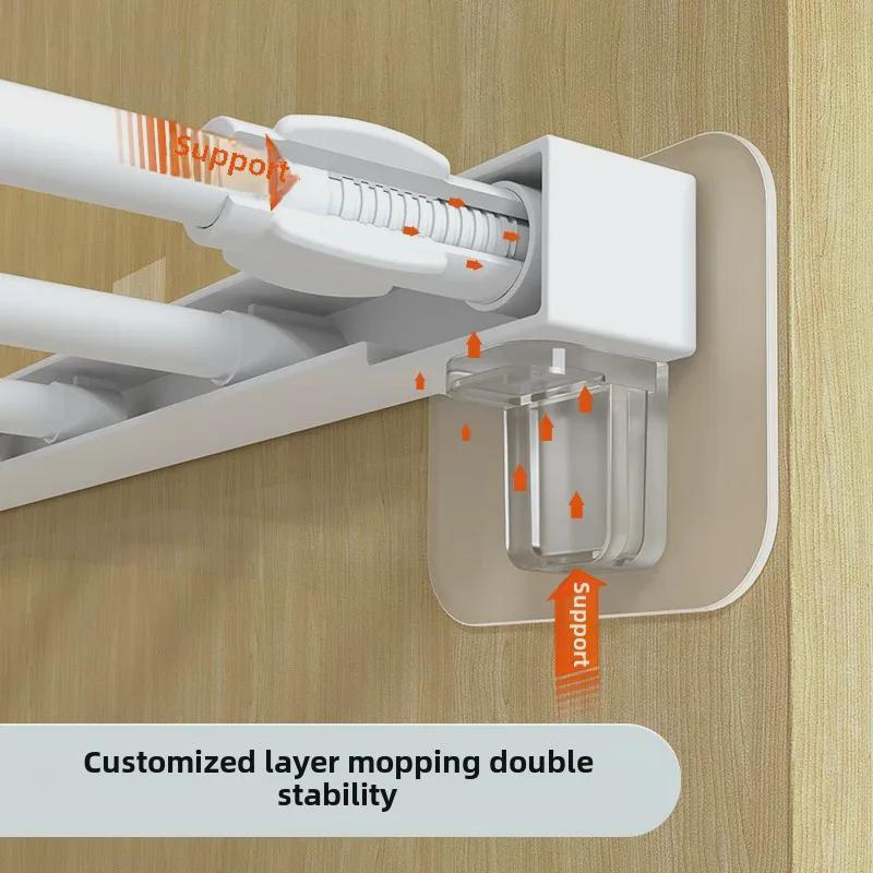 Punch-Free Wardrobe Shelf Support Bracket