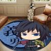 Brave Demon Warrior's Journey Round mat, Anti-slip Circle Carpet Chair rug For livingroom,Bedroom, doormat home decor Gift Christmas Gifts