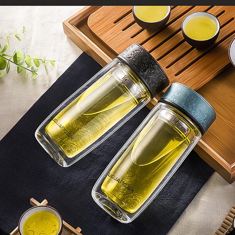 Fuguan Yiqing Classic Business Double-Layer Glass Cup