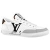 Louis Vuitton Charlie Trainers White Cacoa Brown Black 1A9JN6