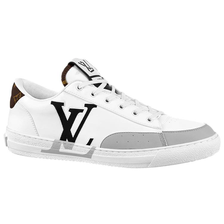 Louis Vuitton Charlie Trainers White Cacoa Brown Black 1A9JN6