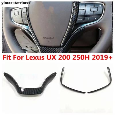 Auto-Lenkrad-Knopf U-Form Streifen Dekor Abdeckung Zierleiste Für Lexus UX 200 250H - 2024 ABS Carbonfaser Zubehör Innenraum
