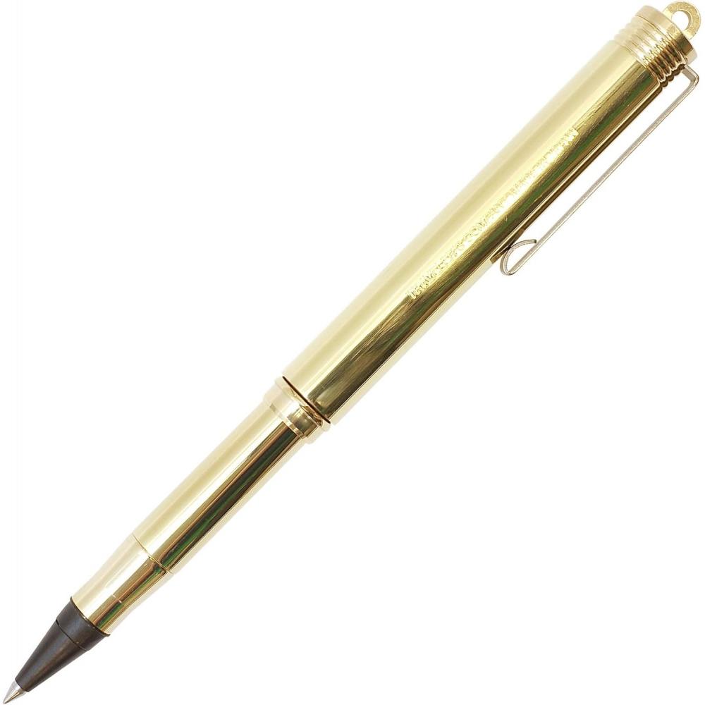 Travelers Company Brass Rollerball Pen Solid Brass 36727006 Single Item Solid Brass Rollerball Pen