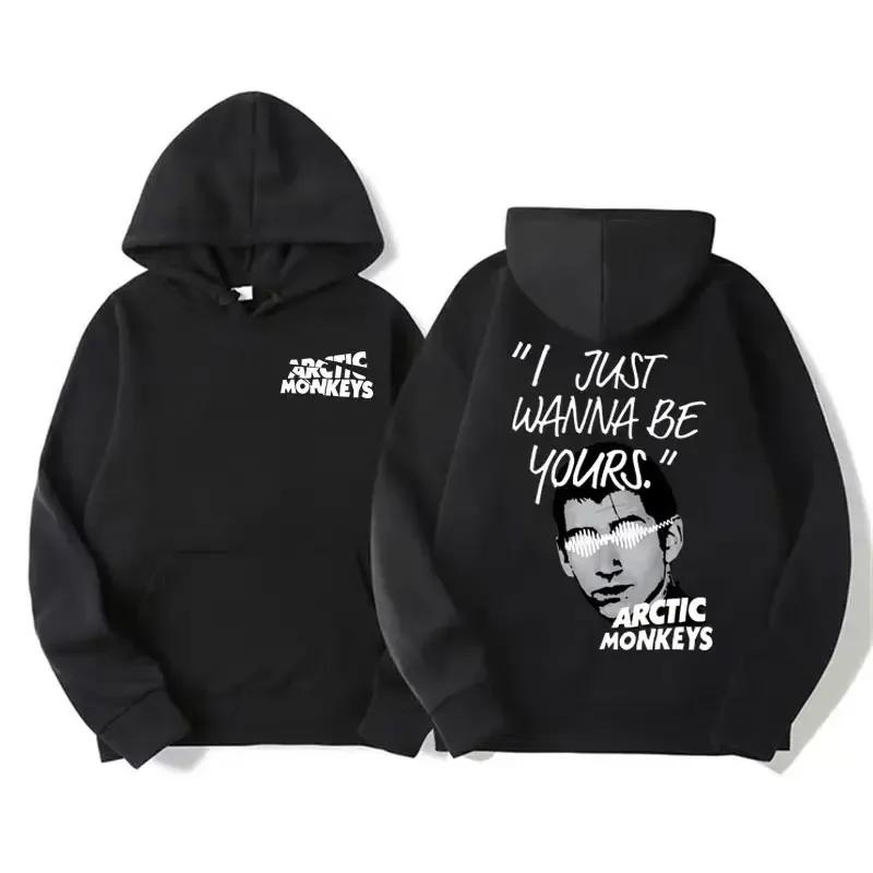 Retro Rock Arctic Monkeys Music Album Graphic Hoodies Men Vintage Oversized Y2k Hip Hop Hoodie Punk Sweatshirt Tour Double Sided