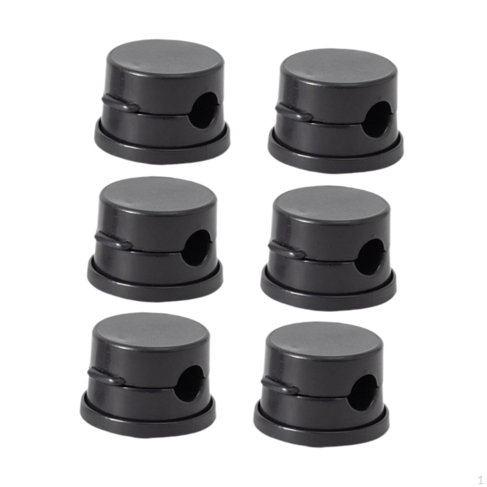 

6 шт. зажимов для кабеля, вращающийся на 360° держатель для провода, органайзер для шнура чёрный