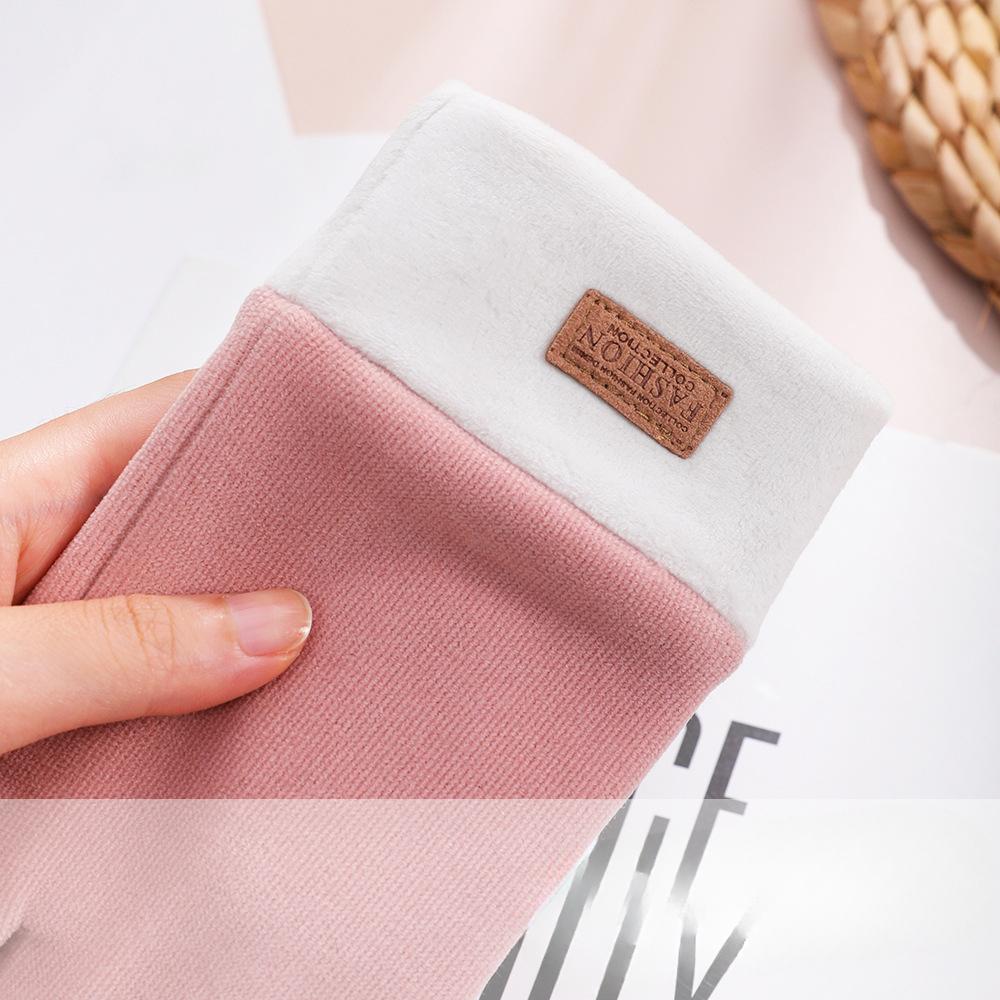 Warm Gloves for Women's German Velvet Plus Velvet Thickened Electric Vehicle Outdoor Cycling Sports Windproof Touch Screen Autumn and Winter Gloves