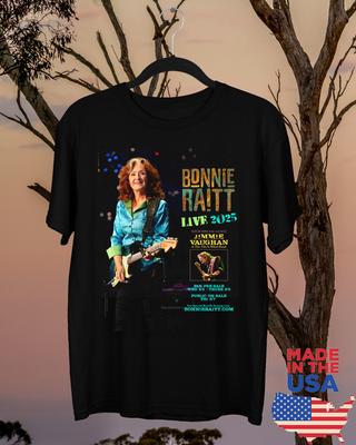 Bonnie Raitt Canlı 2025 Turu Tam Beden S- 5XL SS566 Unisex Tişört