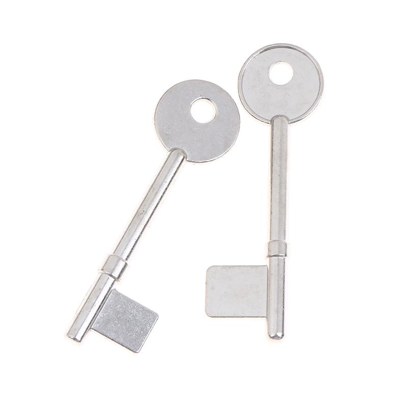 5Pcs Vault Zinc Alloy Flagpole Safe Key Single-Bitt Key Blank House Key Blanks For  Special Old Doors Key Emb