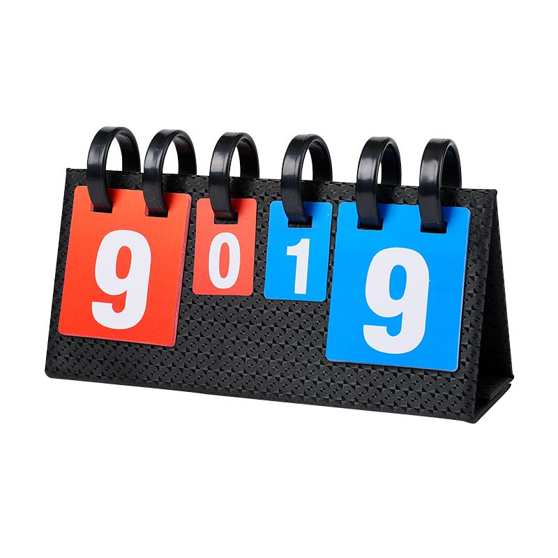 Latest Multi Sports Score Flip Scoreboard with Number Cards,Portable Desktop Board