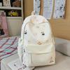 Cartoon Print Student Bag Large Capacity Travel Backpack Women's Backpack