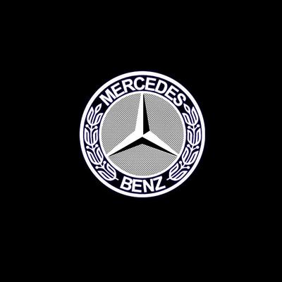 New C200 E200 For Mercedes Benz 2pcs Car Door Light Laser Logo Decor Project Ghost Lamp For Mercedes Benz A B C M ML GLA GLS E