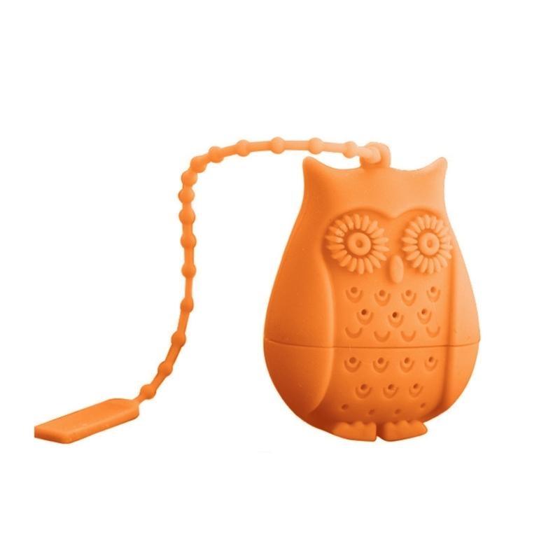 Silicone Tea Infusers Reusable Owl Tea Bag Strainers Silicone Teaspoon Filter