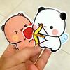 Kawaii Bubu and Dudu Fridge Magnets Cute Anime Panda Bear Yier Home Decor Sticker for Refrigerators Accessories