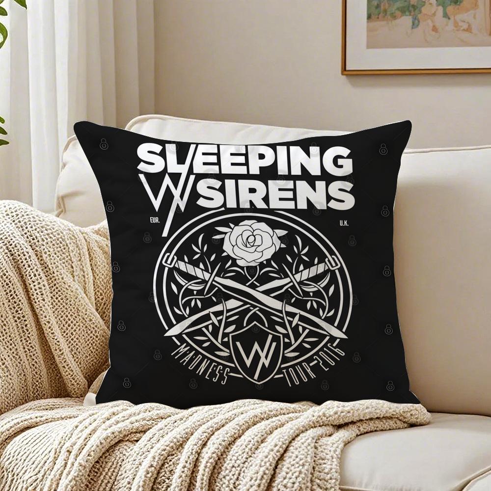 album dark SSleeping with SSirens Cushion Cover Pillowcase Antidustmite living Room Sofa Decor Cushion Room
