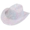 Eye-catching Crystal Cowboy Hats Bride Hat Panama Hat for Bachelorette Party Cowboy Hats for Club Stage Shows