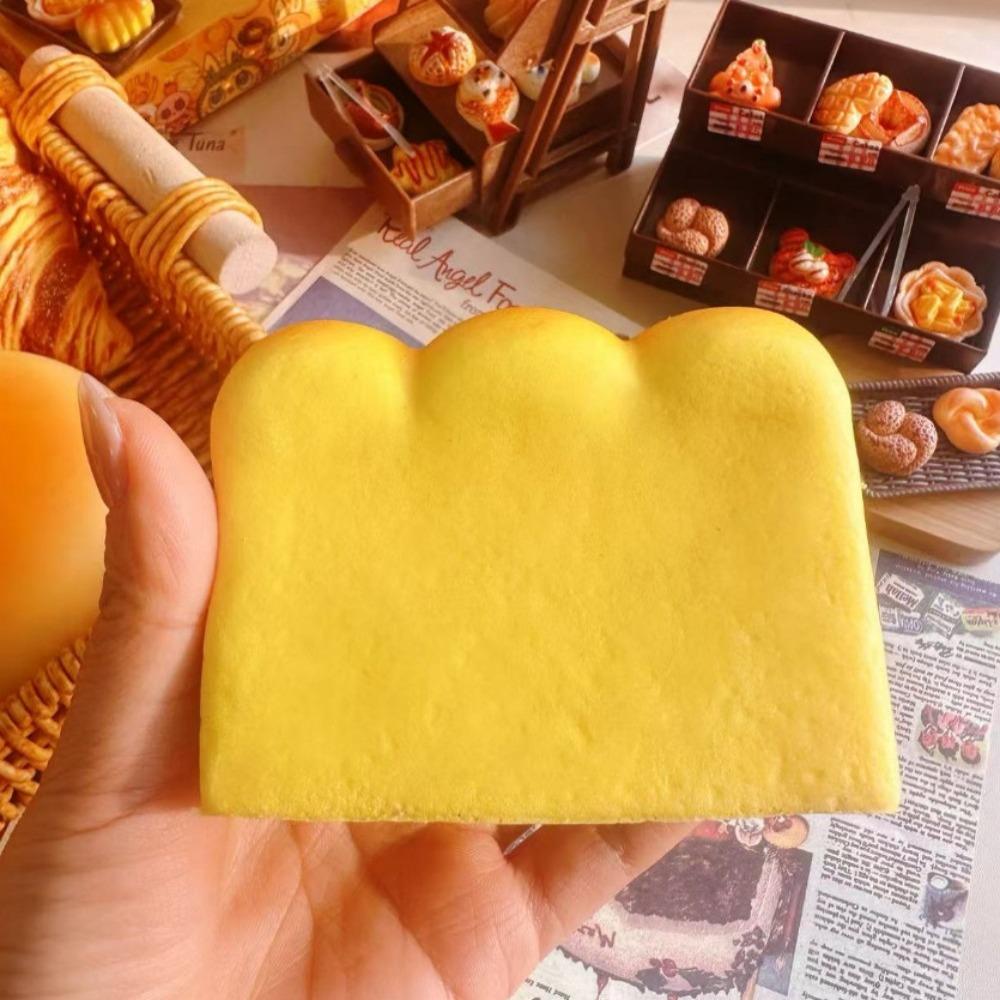 Slow Rebound Simulation Bread Squeeze Toy Decompression Pinch Toy for Kids Adults Gift