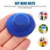 JOINPAYA Mini Hats, Set of 12, Mini Gentleman's Hats, Doll Accessories, Craft Decorations, Props, Dollhouse Ornaments, Approx. 1.7 x 1.7 x 0.6 inches