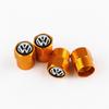 W23Aluminum Tire Valve Caps Dustproof Car Tyre Wheel Stem Air Valve Cover For R Volkswagen VW Tiguan Touran CC T-ROC Golf Polo GTI