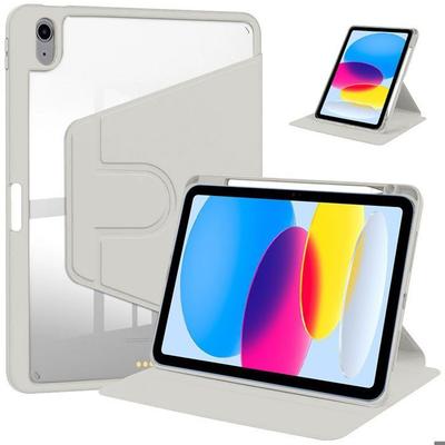 Περιστρεφόμενη Θήκη - BOOLING - για iPad A16 / iPad 10 2022 - Αντικραδασμική με Θήκη Στυλό - Γκρι