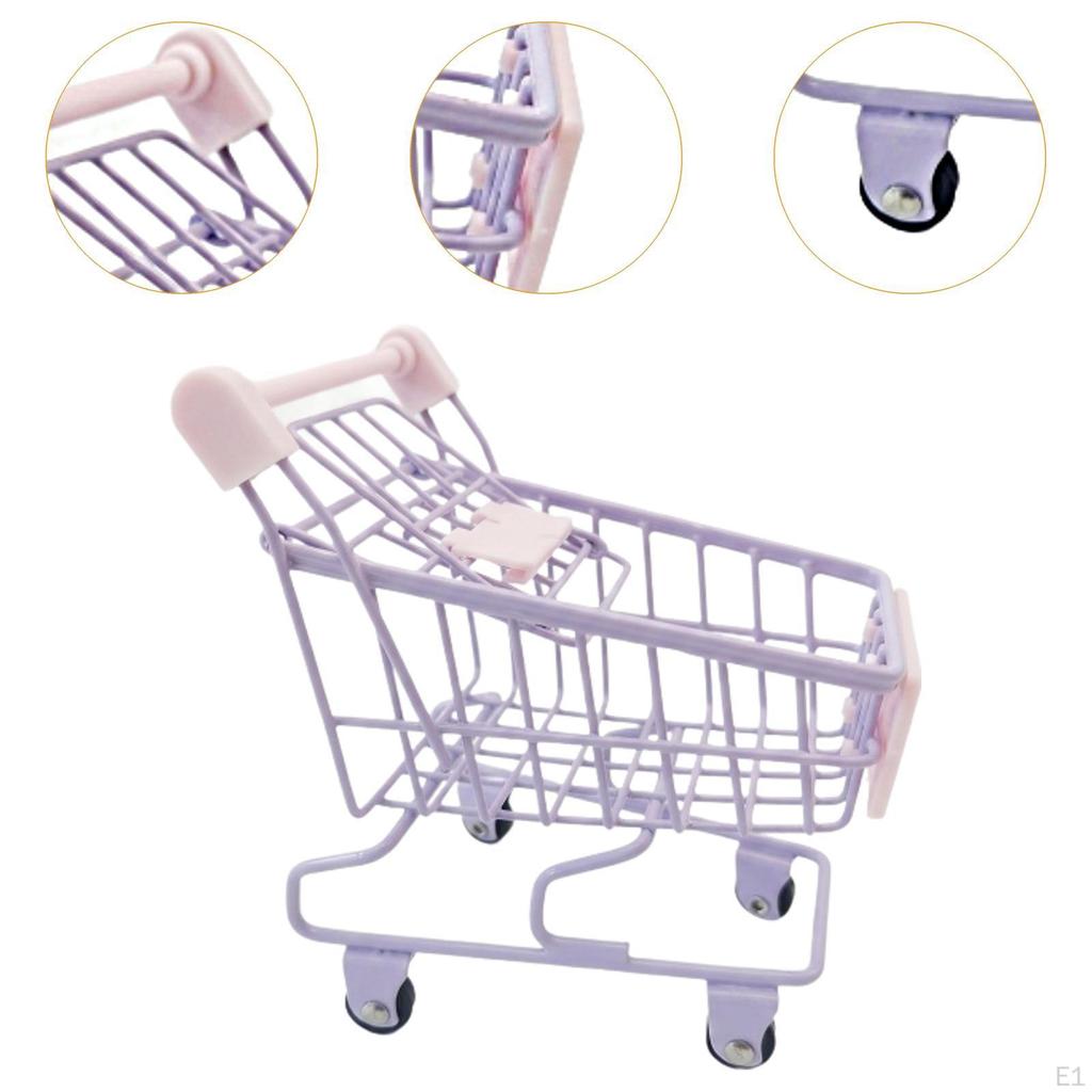 Mini-Einkaufswagen, Supermarkt-Handwagen, kleiner Trolley für Kinder