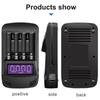 PALO Original 1.2V AA/AAA Charger Smart Charger for AA AAA NIMH Rechargeable Battery with LCD Intelligent Charger for 1.2v Nimh