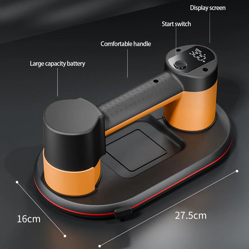 

Industrial Heavy Duty Electric Vacuum Suction Cup Granite Glass Tile Lifter Intelligent Display Load Bearing Tool 300kg