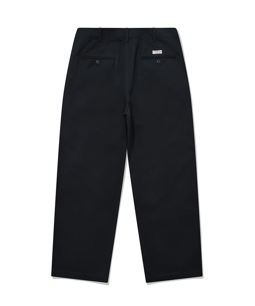 COVERNAT Wide Fit Chino Pants Navy