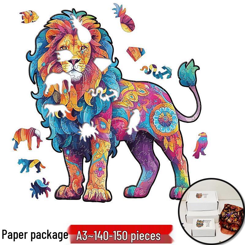 Irregular Animal Dog Penguin Wooden Puzzle in Stock