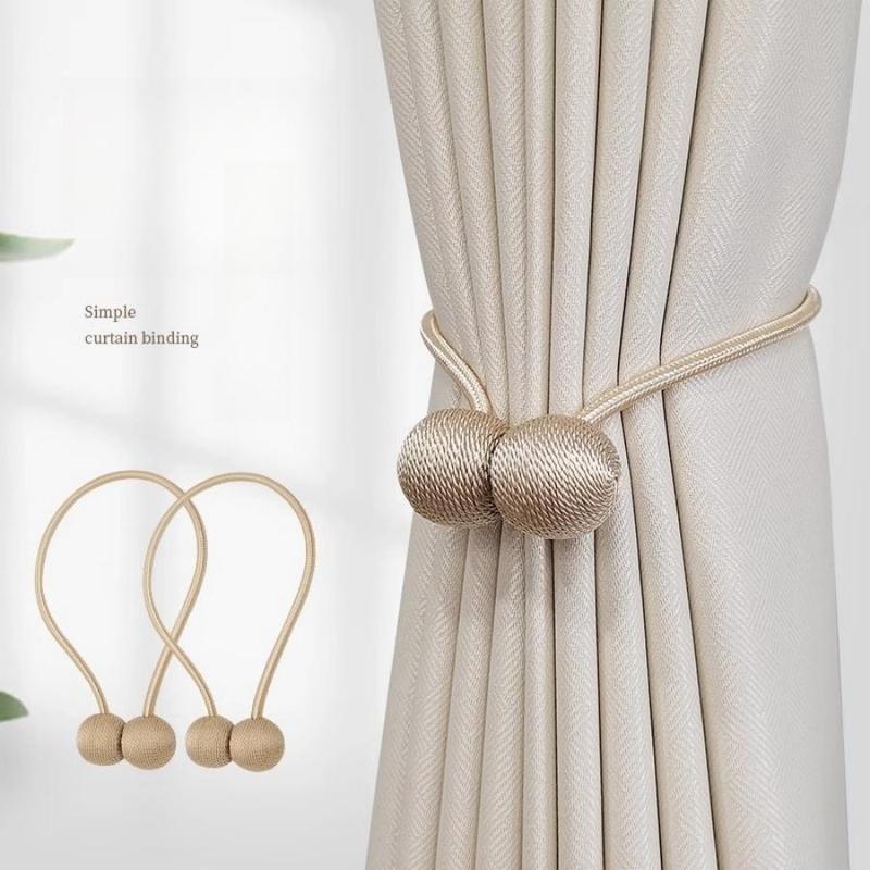 Magnetic Curtain Tieback, 2 Counts Modern Simple Curtain Tieback, Window Curtain Tieback, Home Decor for Living Room Bedroom