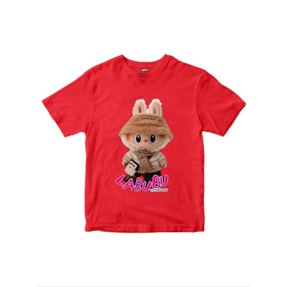 Unisex short-sleeved labubu printed T-shirt casual fashion top