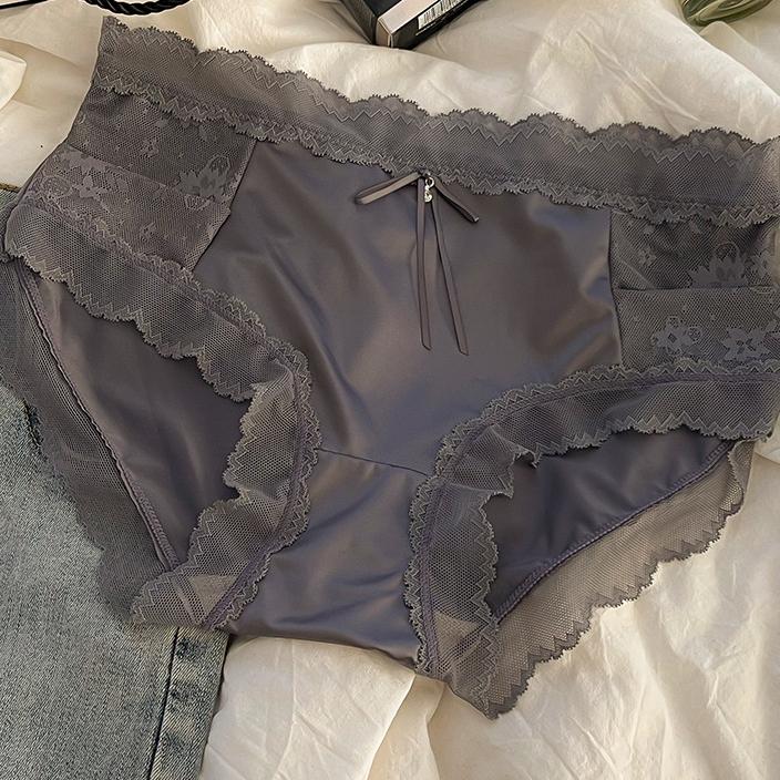 Sexy Panties Women's Underwear Lace Seamless Mid-waist Breathable Sweet Briefs