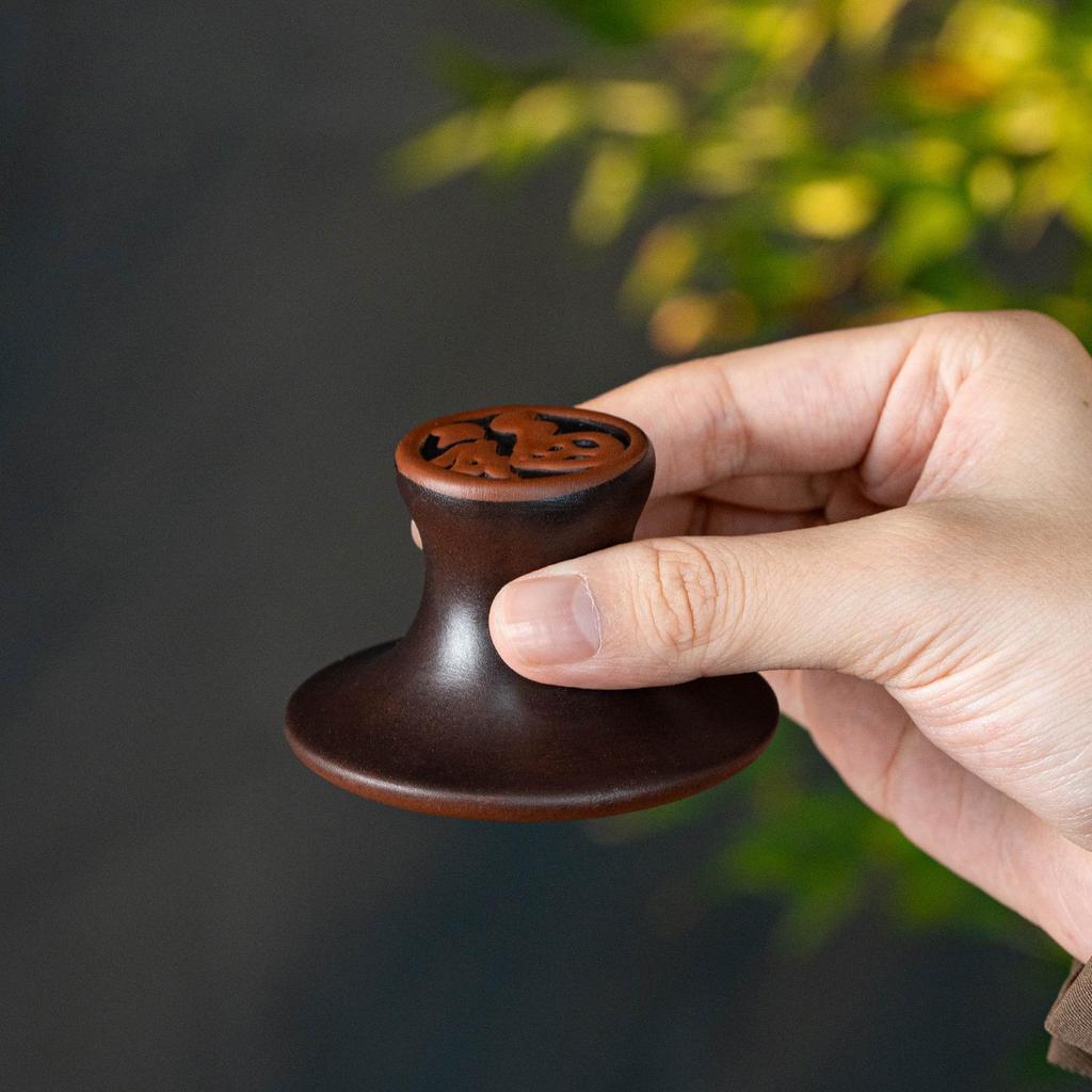 Creative Purple Sand Handmade Pot Lid Holder for Kung Fu Tea Ceremony