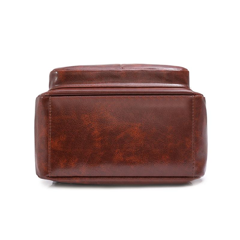 Multi-Purpose Backpack Retro Commuter Women's Large Capacity Solid Color Travel Backpack