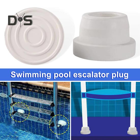 Protecție pentru scară de piscină pentru piscine îngropate Capac opritor pentru scară Se potrivește cu tubulatura scării de piscină de 1,90 inch Capac opritor interior Piese pentru scară de piscină pentru