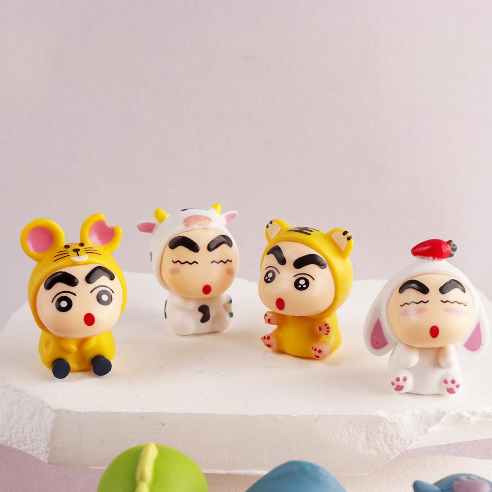 Crayon Chan Shin 12 Zodiac Animal Pvc Action Figures Model Toys Gift Decoration