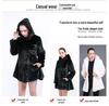 Women's Faux Mink Fur and Leather Long Coat (2021)