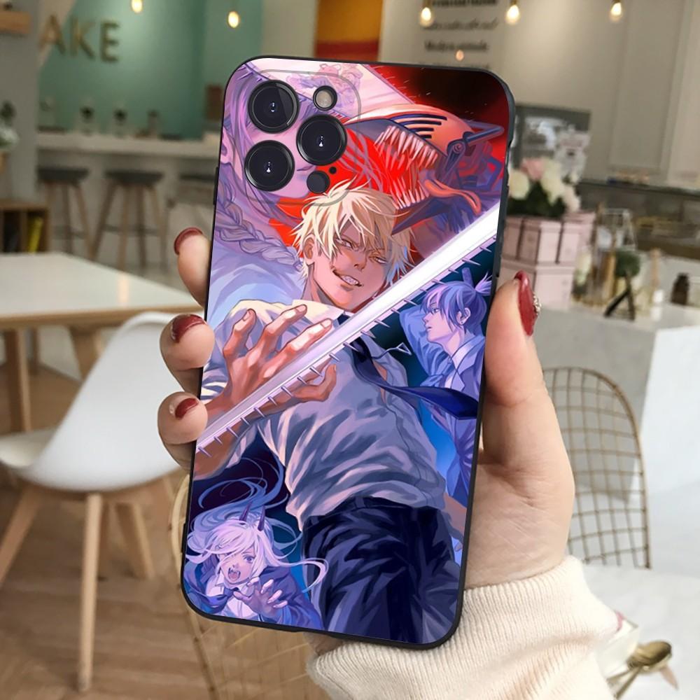 

Chainsaw Man Phone Case Silicone Soft for iphone 16 15 14 13 12 11 Pro Mini XS MAX Plus X Cover iPhone 13