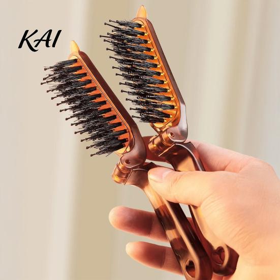 Durable Folding Comb 1/2/3Pcs Boar Bristle Foldable Hair Brush, Men Women Detangling Portable Brush Styling Travel for All Types