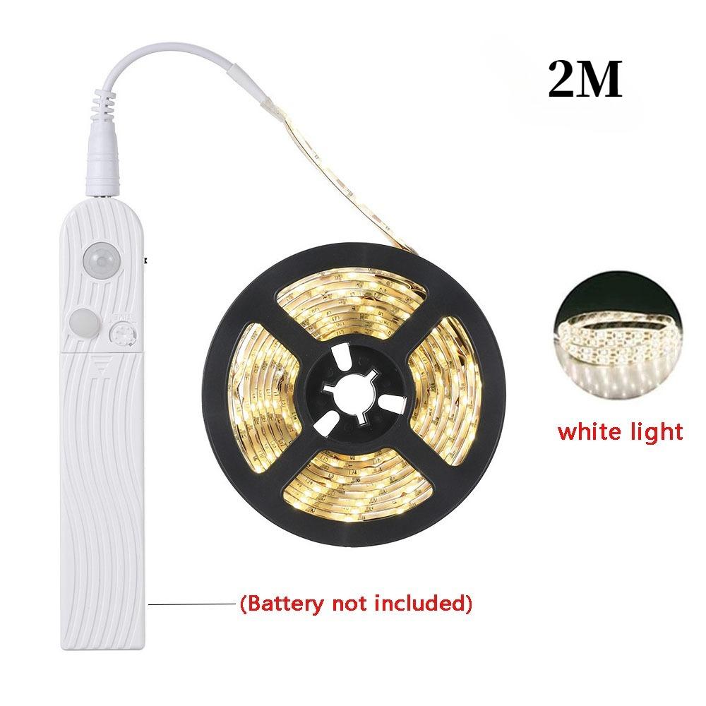 5V 2835 LED Motion Sensor Light Strip Waterproof Cabinet Night Light 1M/2M Tape Light For Indoor Bedroom Wardrobe Stair Lighting