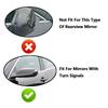 Version For Chevrolet Malibu L LS LT 2016- Car Sticker Rearview Side Mirror Cover Wing Cap Exterior Door Case Trim ABS