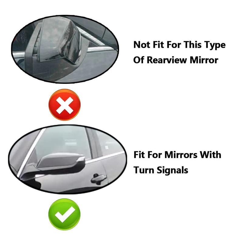 Version For Chevrolet Malibu L LS LT 2016- Car Sticker Rearview Side Mirror Cover Wing Cap Exterior Door Case Trim ABS