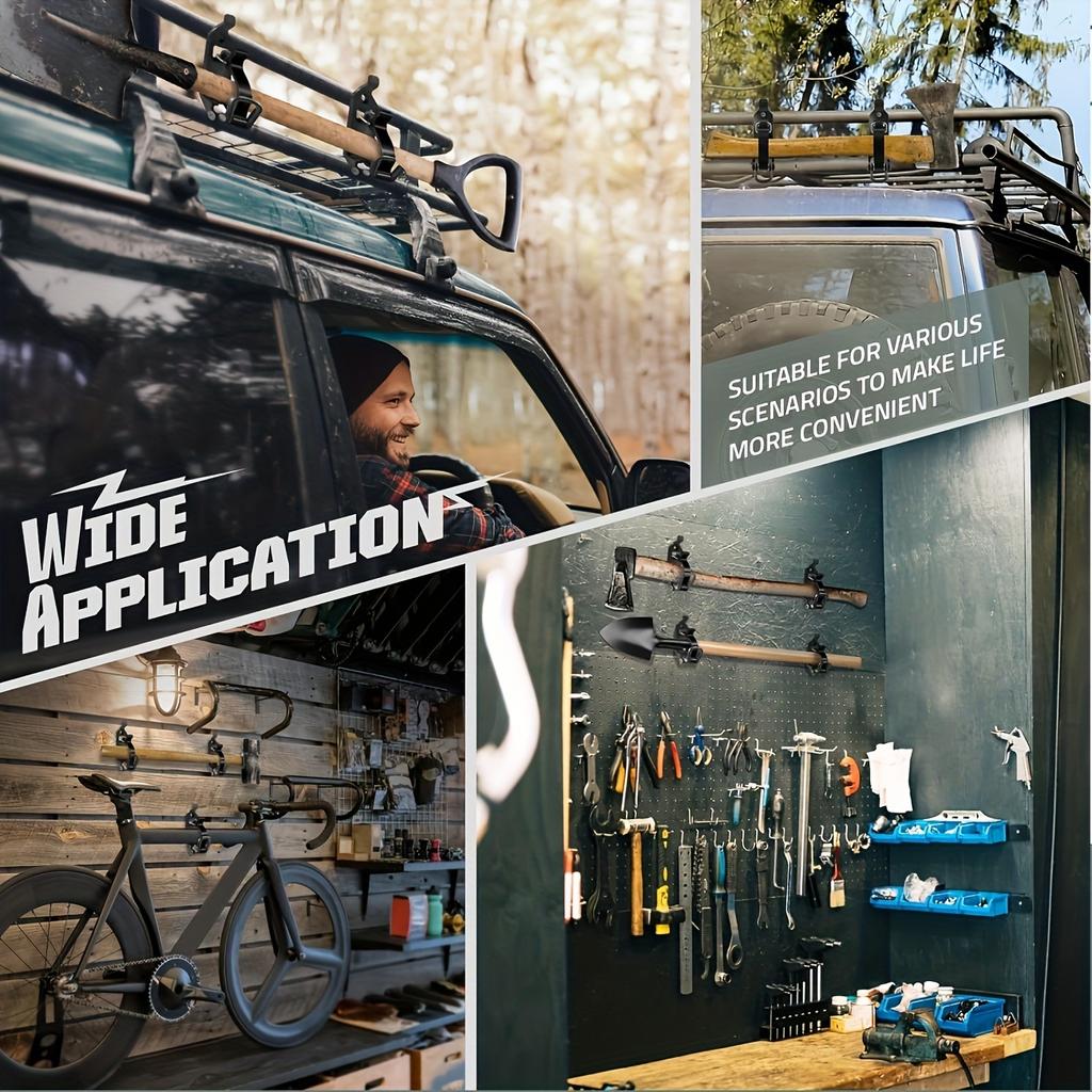 1pc, Quick-release Shovel and Axe Bracket, Zinc Alloy, Corrosion-resistant Bracket, Flexible Fastener, Suitable for Truck, Boat, Offroad