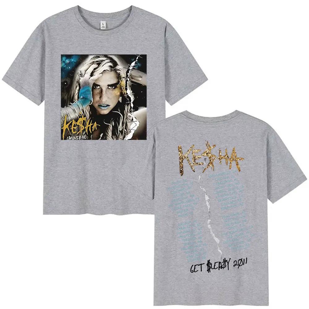 Singer Kesha Album 2026 Graphic T Shirt Unisex Women Hip Hop Vintage Short Sleeve Tshirts Summer Harajuku Oversized Cotton Tshirt