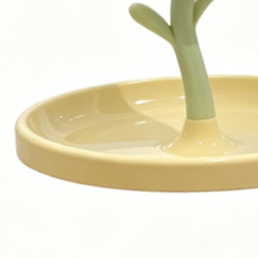 Makeup Mirror Desk Rotating Flower Shaped Clear Imaging Tabletop Vanity Mirror for Office Bedroom Yellow