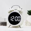 Super Loud Metal Bell Alarm Clock with Temperature & Date Display for Students Struggling To Wake Up, Silent Nighttime Watch.