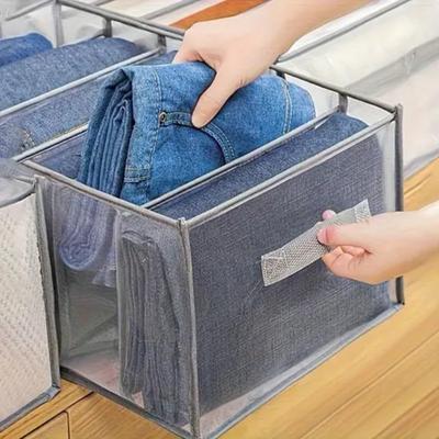 Aufbewahrungsbox, Unterwäsche-Aufbewahrungsbox, Schrank-Organizer, Faltbare Aufbewahrungsbox im Schubladenstil mit Griffen, Hemd, Jeans, T-Shirt, BH, Aufbewahrungsbox