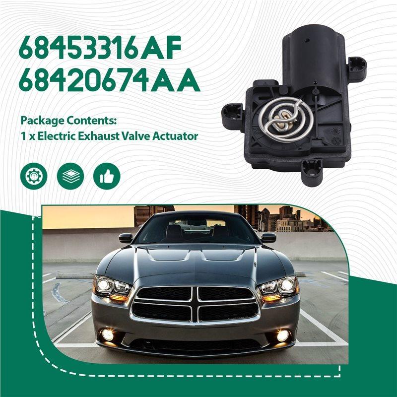 Electric Exhaust Valve Actuator 68453316AF 68420674AA 2015- 2023 For Dodge Challenger 300