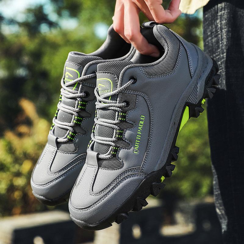 Neue Herren-Wanderschuhe große Größe 46 lässige Sportschuhe Leder wasserdichte Herrenschuhe rutschfeste Wanderschuhe Herren Militärstiefel