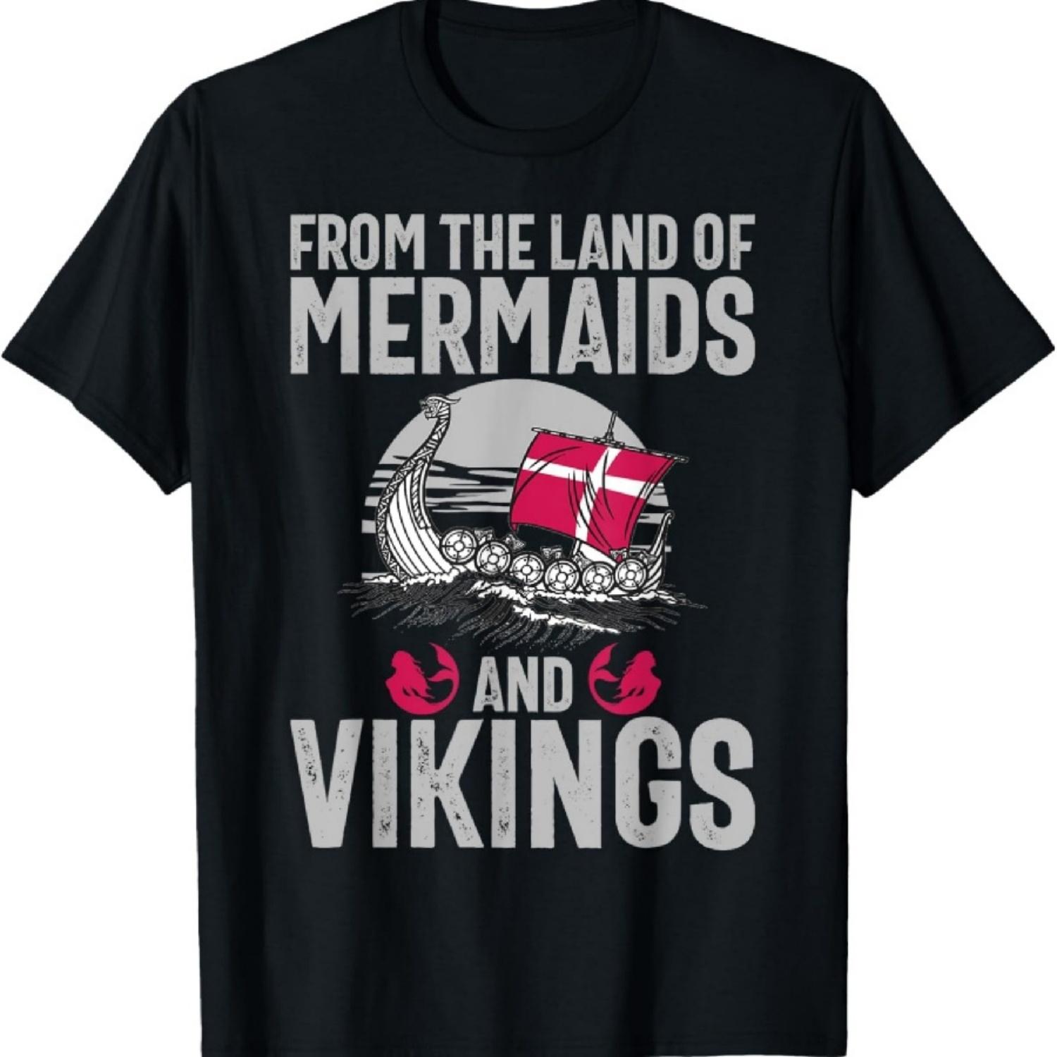 

From the Land of Mermaids and Vikings Danish T-Shirt XXXXXL різнокольоровий