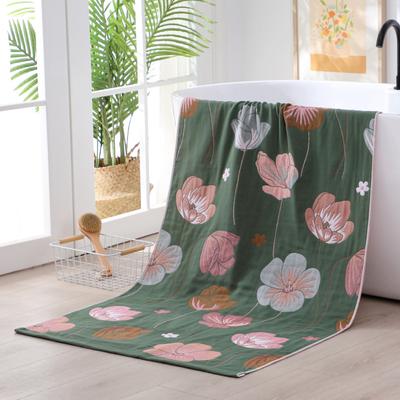 Household Quick-drying Wrap 80X160cm Pure Cotton Gauze Bath Towel Absorbent Soft Unisex Lunch Break Blanket Bath Towel